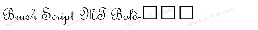 Brush Script MT Bold字体转换 Brush Script MT Bold字体转换